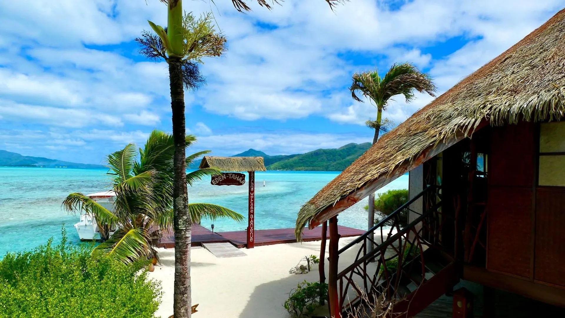 Hotel Eden Private Island Tahaa Patio