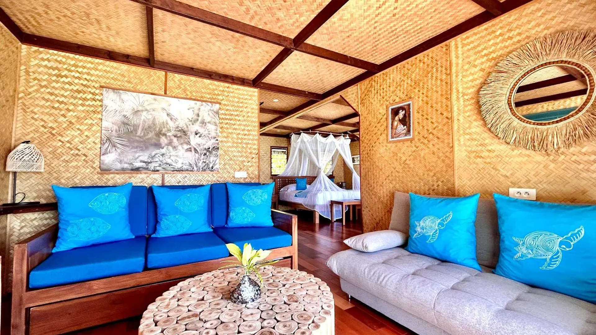 Hotel Eden Private Island Tahaa Patio  Polinesia Francese