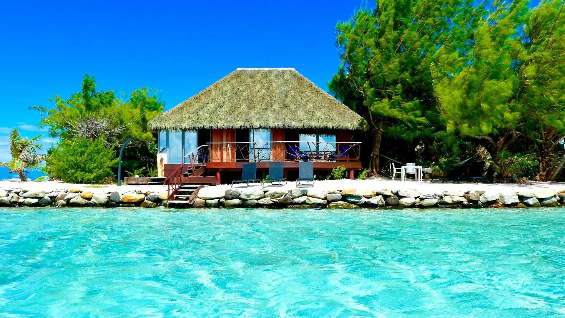 Hotel Eden Private Island Tahaa Patio
